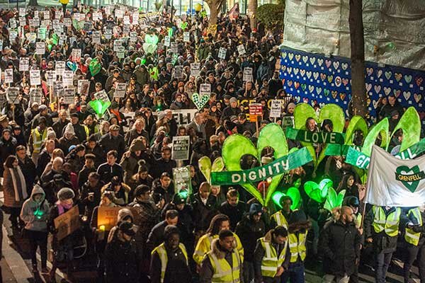 Silent Walk For Grenfell